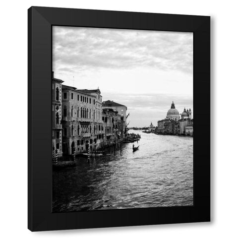 Venetian Canals I Black Modern Wood Framed Art Print with Double Matting by Navas, Emily