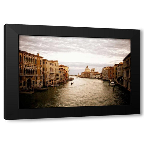 Venetian Canals I Black Modern Wood Framed Art Print by Navas, Emily