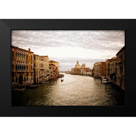 Venetian Canals I Black Modern Wood Framed Art Print by Navas, Emily