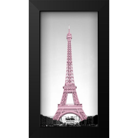 Pretty Paris Blush Black Modern Wood Framed Art Print by Navas, Emily