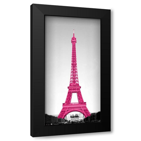 Pretty in Paris Black Modern Wood Framed Art Print with Double Matting by Navas, Emily