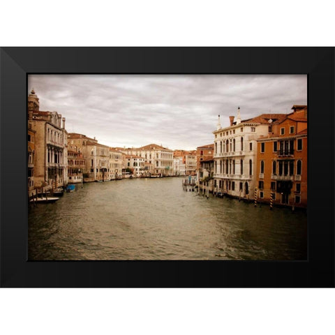 Venetian Canals II Black Modern Wood Framed Art Print by Navas, Emily