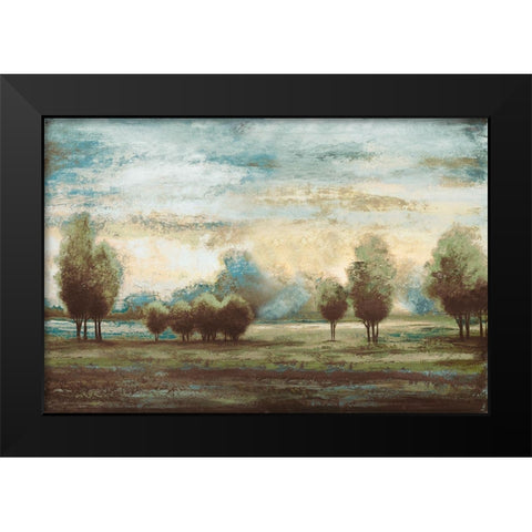 Return to the Blue Open Glow ! Black Modern Wood Framed Art Print by Marcon, Michael