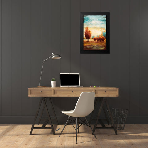 Return to the Open Glow I Black Modern Wood Framed Art Print by Marcon, Michael