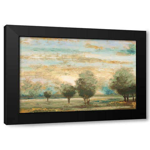Return to the Gold Open Glow II Black Modern Wood Framed Art Print with Double Matting by Marcon, Michael