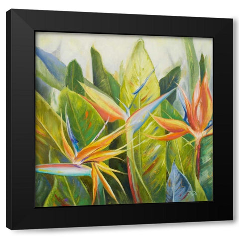 Bird of Paradise I Black Modern Wood Framed Art Print by Pinto, Patricia
