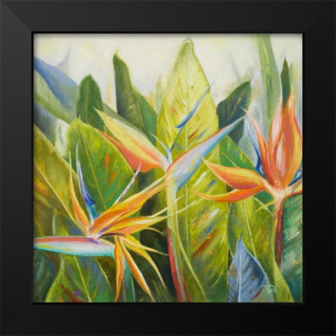 Bird of Paradise I Black Modern Wood Framed Art Print by Pinto, Patricia