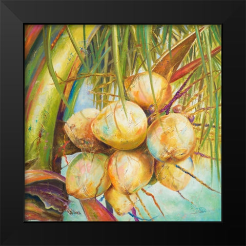 Patricias Coconuts I Black Modern Wood Framed Art Print by Pinto, Patricia
