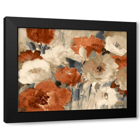 Flower Power I Black Modern Wood Framed Art Print with Double Matting by Loreth, Lanie