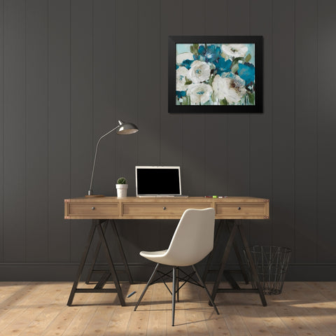 Indigo Power II Black Modern Wood Framed Art Print by Loreth, Lanie