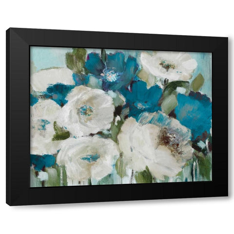 Indigo Power II Black Modern Wood Framed Art Print by Loreth, Lanie
