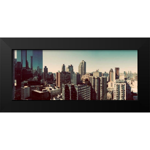 NY Panorama Black Modern Wood Framed Art Print by Bryant, Susan