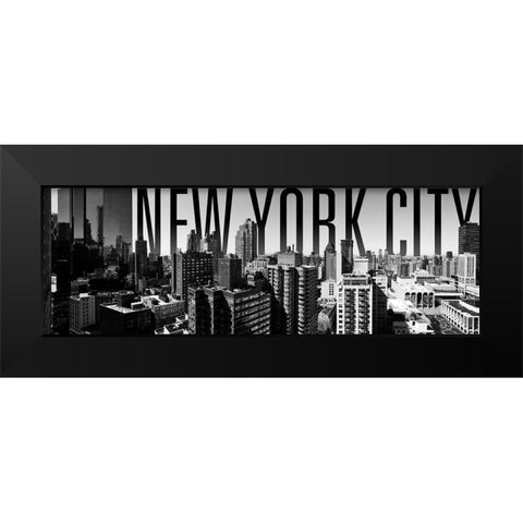 New York City Black Modern Wood Framed Art Print by Bryant, Susan
