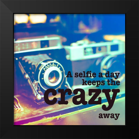 A Selfie a Day Black Modern Wood Framed Art Print by Bryant, Susan