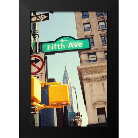 Chrysler and Fifth Black Modern Wood Framed Art Print by Bryant, Susan