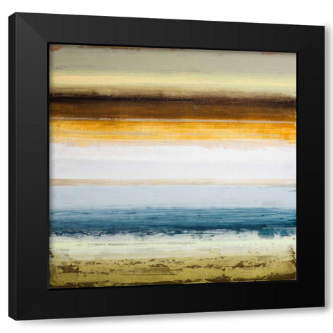 September Aura-SQ Black Modern Wood Framed Art Print by Marcon, Michael