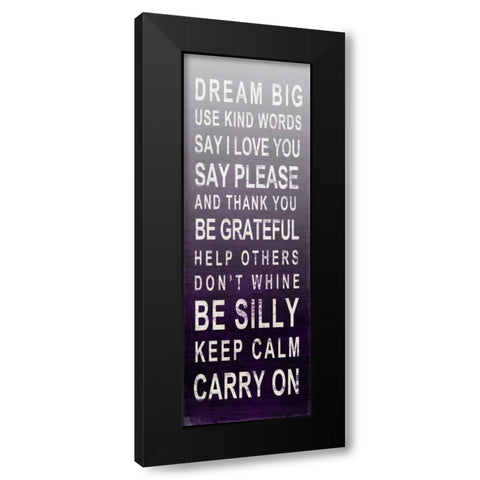 Be Grateful I Black Modern Wood Framed Art Print with Double Matting by SD Graphics Studio