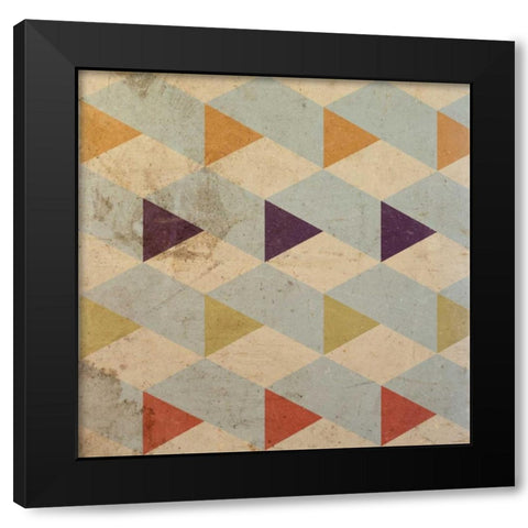 Dirty Deco I Black Modern Wood Framed Art Print with Double Matting by SD Graphics Studio