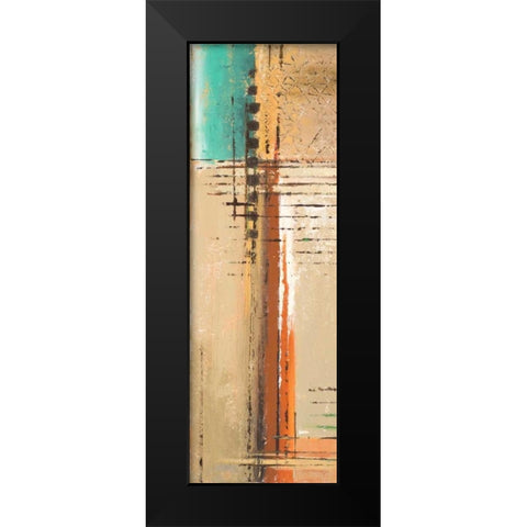 Energy Panel I Black Modern Wood Framed Art Print by Pinto, Patricia