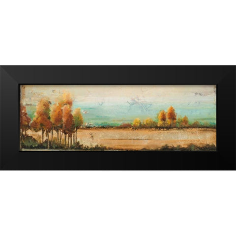 Gold River II Black Modern Wood Framed Art Print by Pinto, Patricia