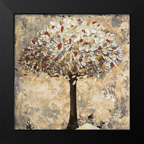 Narnia Tree Black Modern Wood Framed Art Print by Josefina
