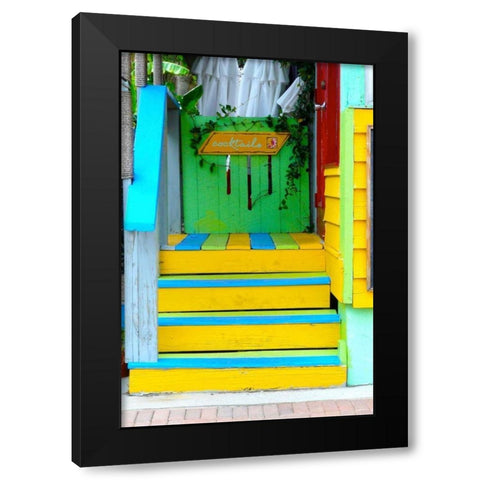 Cocktail House Black Modern Wood Framed Art Print by Peck, Gail