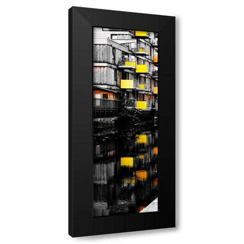 Reflecting Lofts I Black Modern Wood Framed Art Print with Double Matting by Peck, Gail
