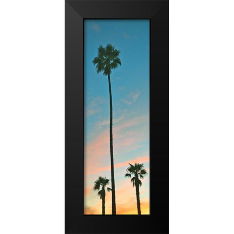 Sunset Palms Black Modern Wood Framed Art Print by Peck, Gail