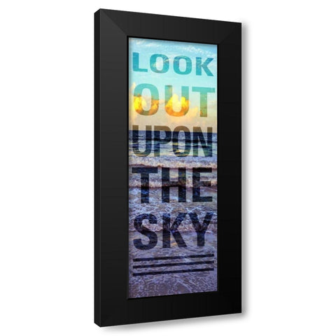 Sea and Sky II Black Modern Wood Framed Art Print by Peck, Gail