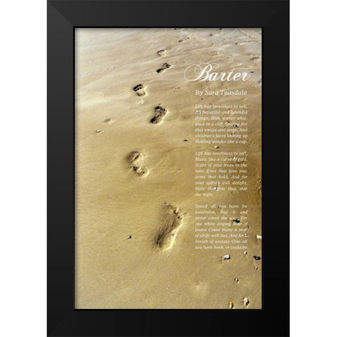 Beautiful and Splendid Black Modern Wood Framed Art Print by Peck, Gail