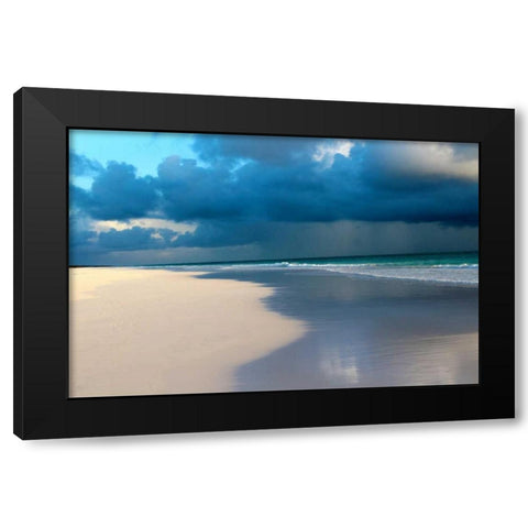 Blue Sky Beach II Black Modern Wood Framed Art Print by Rodriguez, Jairo