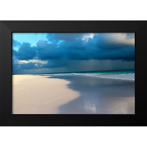 Blue Sky Beach II Black Modern Wood Framed Art Print by Rodriguez, Jairo