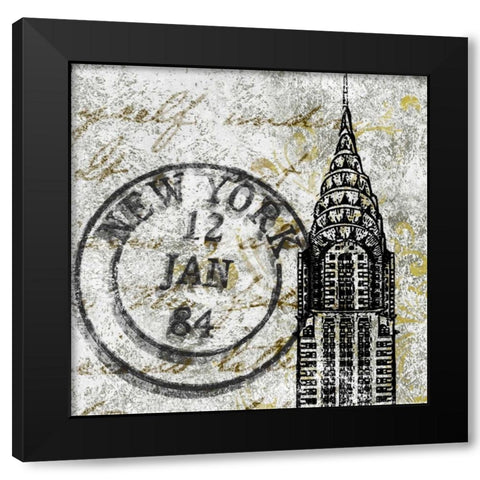 World Travel Border I Black Modern Wood Framed Art Print with Double Matting by Navas, Emily