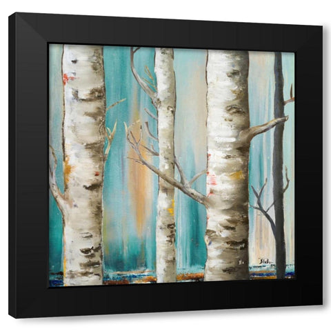 Birch Forest I Black Modern Wood Framed Art Print by Pinto, Patricia