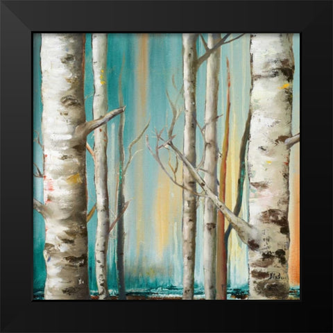 Birch Forest II Black Modern Wood Framed Art Print by Pinto, Patricia