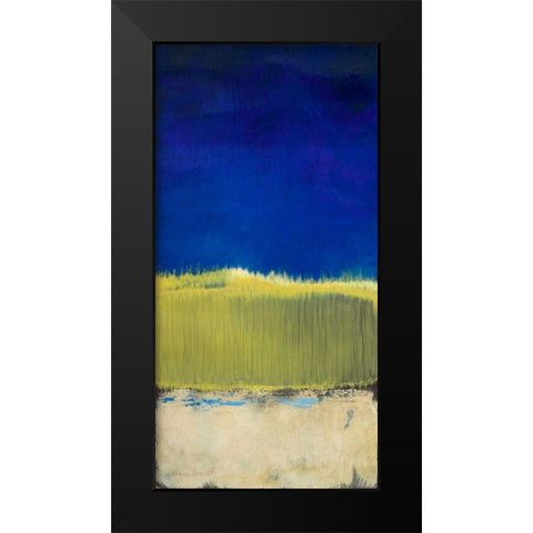 Blue Lagoon I Black Modern Wood Framed Art Print by Loreth, Lanie