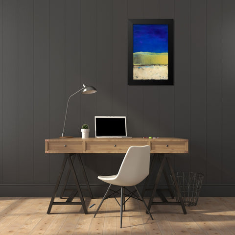 Blue Lagoon II Black Modern Wood Framed Art Print by Loreth, Lanie