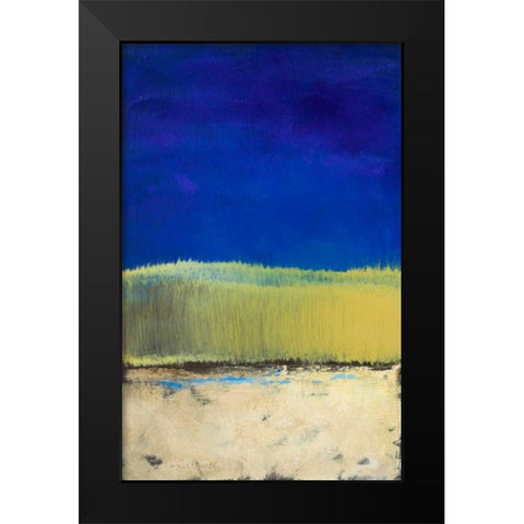 Blue Lagoon II Black Modern Wood Framed Art Print by Loreth, Lanie