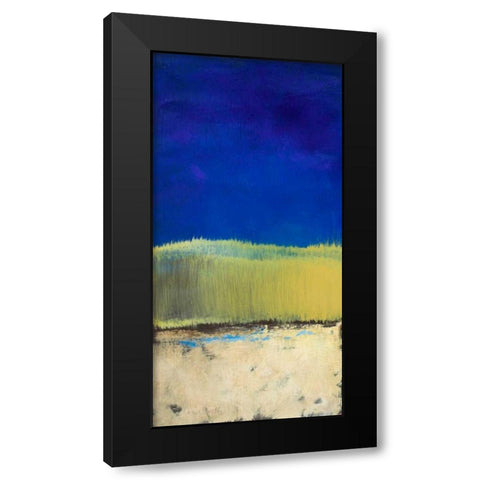 Blue Lagoon II Black Modern Wood Framed Art Print by Loreth, Lanie