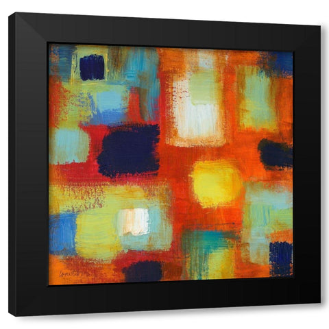 On The Surface Black Modern Wood Framed Art Print with Double Matting by Loreth, Lanie