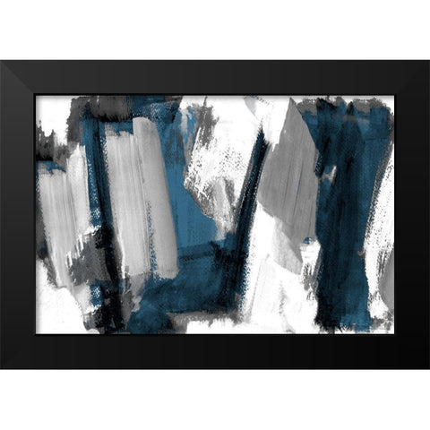 Silver And Dark Rhythm I Black Modern Wood Framed Art Print by Loreth, Lanie