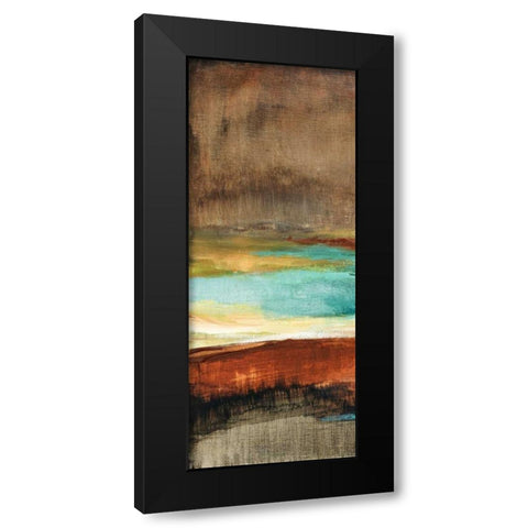 Rustic Sea Panel I Black Modern Wood Framed Art Print with Double Matting by Loreth, Lanie