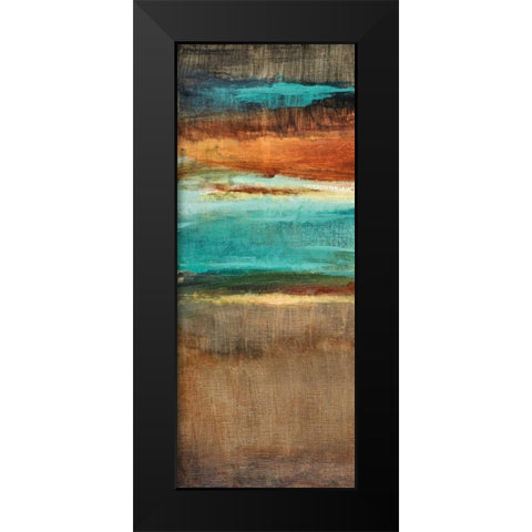 Rustic Sea Panel II Black Modern Wood Framed Art Print by Loreth, Lanie