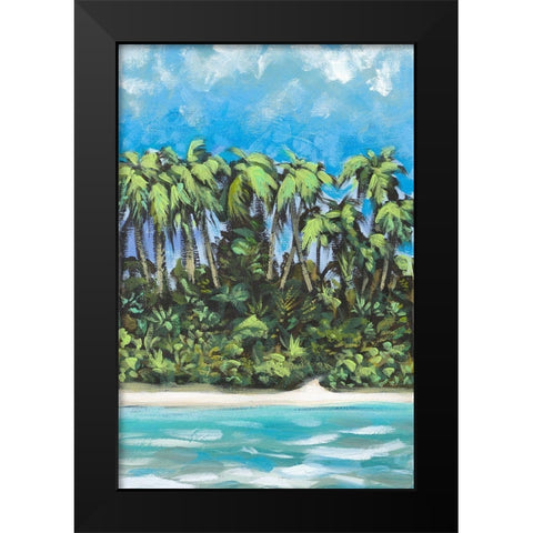 Coastal Escape I Black Modern Wood Framed Art Print by Meneely, Dan