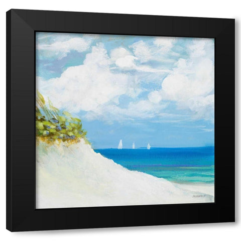 Seaside I Black Modern Wood Framed Art Print by Meneely, Dan