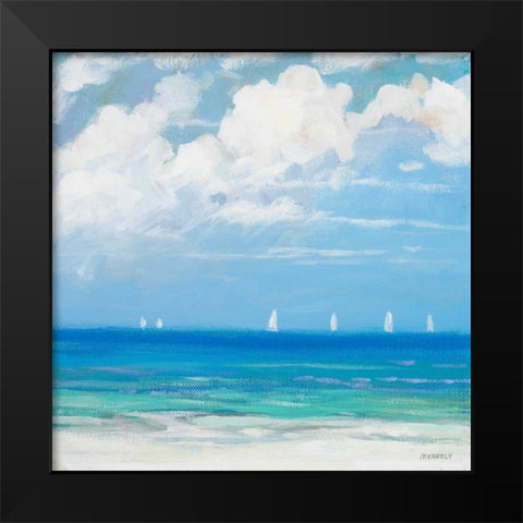Seaside II Black Modern Wood Framed Art Print by Meneely, Dan