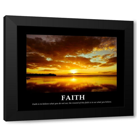 Faith Black Modern Wood Framed Art Print by Nawrocke, Bruce