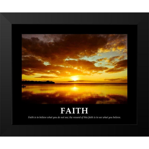 Faith Black Modern Wood Framed Art Print by Nawrocke, Bruce