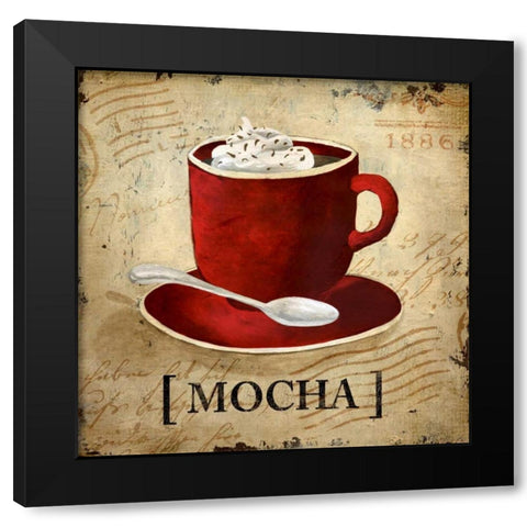 Mocha Black Modern Wood Framed Art Print by Medley, Elizabeth