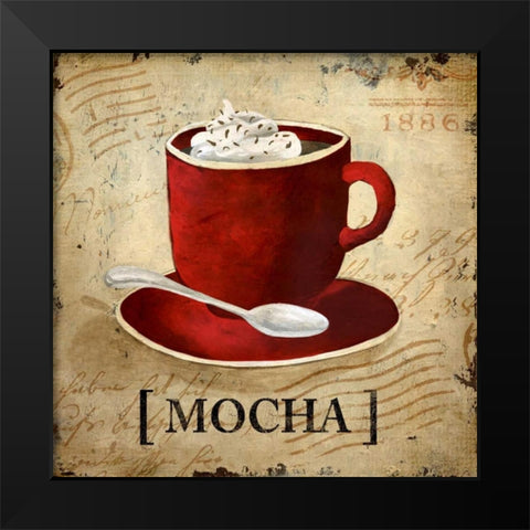 Mocha Black Modern Wood Framed Art Print by Medley, Elizabeth